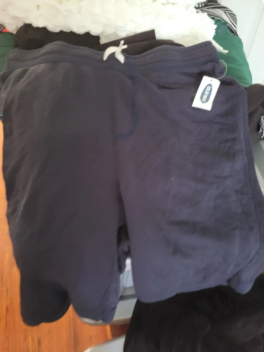 Old Navy Boys Navy Drawstring Athletic Shorts